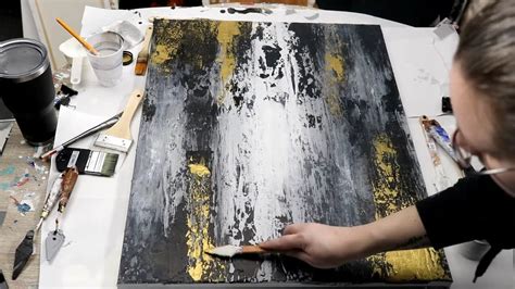 Stunning Diy Black And Gold Textured Wall Art How To Make Your