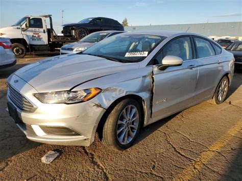 2017 Ford Fusion Se Hybrid For Sale Mi Detroit Fri Apr 12 2024 Used And Repairable