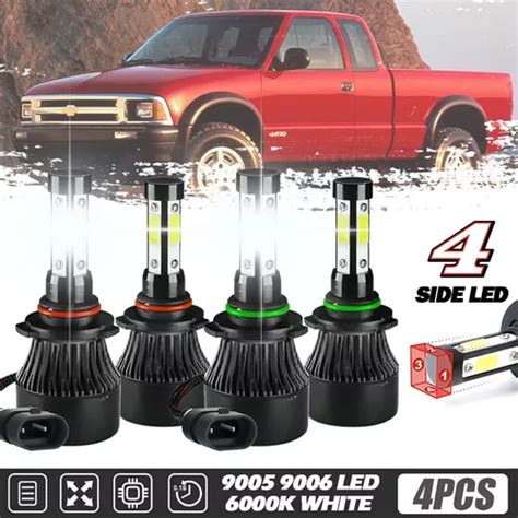 9005 9006 Kit De Faros Led Para Chevrolet S10 Pastilla 96 04 Cuotas