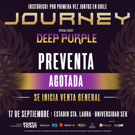 Journey Y Deep Purple Arrasan En Sólo Tres Horas Con La Primera Preventa De Tickets Ruta Rock