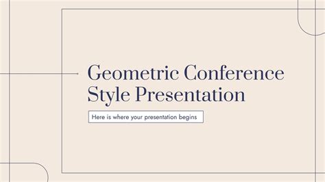 Geometric Conference Style Presentation Presentation