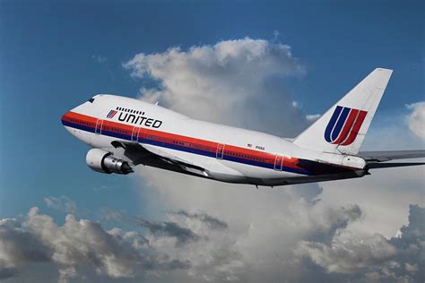 United Airlines Boeing 747SP Takeoff at Los Angeles Photograph by Erik ...