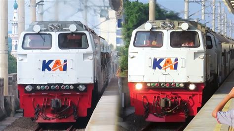 Kumpulan Kereta Api Eksekutif Elit Di Stasiun Matraman Jakarta Argo