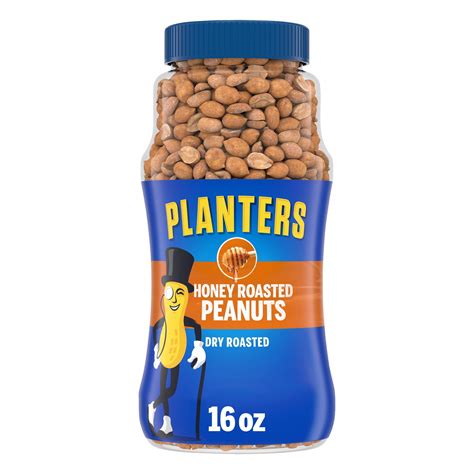 Planters Honey Roasted Peanuts 16 Oz Jar Walmart