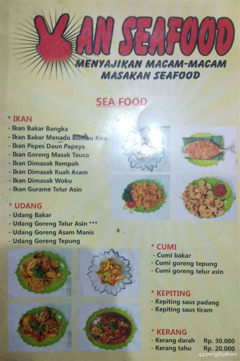 Selalu Diperbarui Menu Van Seafood Kedoya