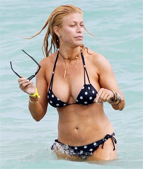 JILL MARTIN In Polka Dot Bikini On The Beach In Miami HawtCelebs