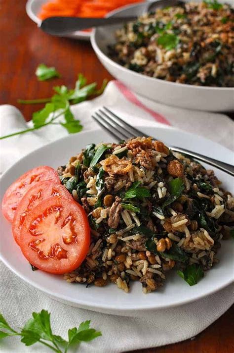 Middle Eastern Lamb And Lentil Rice Pilaf Recipetin Eats