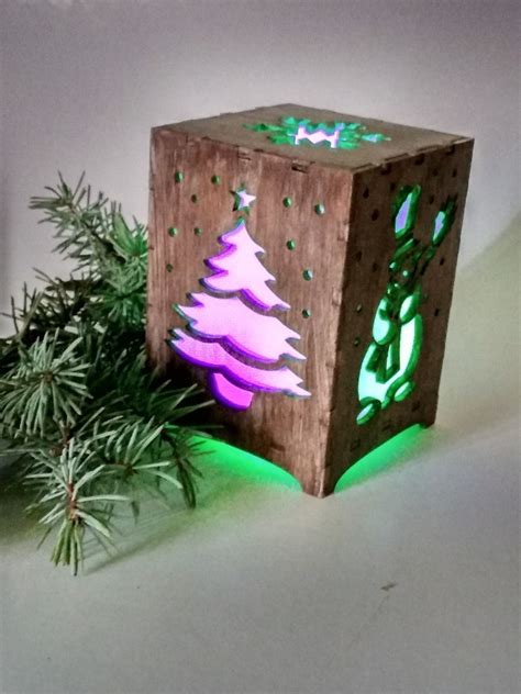 Laser Cut Decorative Night Light Lamp Cdr File