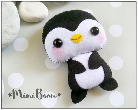 Felt Penguin Pattern Pdf Tutorial Penguin Plush Sewing Etsy