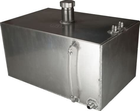 Obp 8 Gallon Square Aluminium Foam Filled Fuel Tank With Jic Fittings