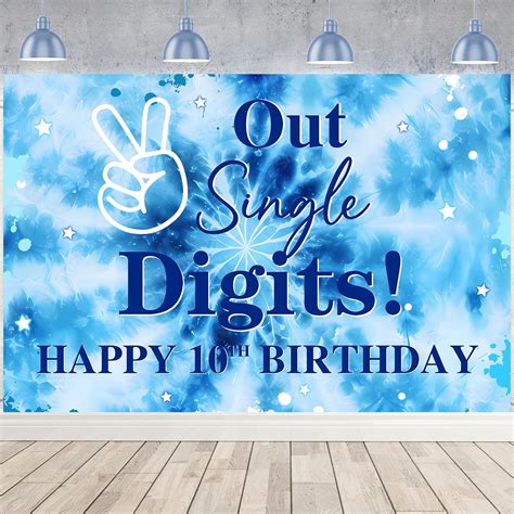 Amazon Wonmelody Happy Th Birthday Backdrop Banner Peace Out