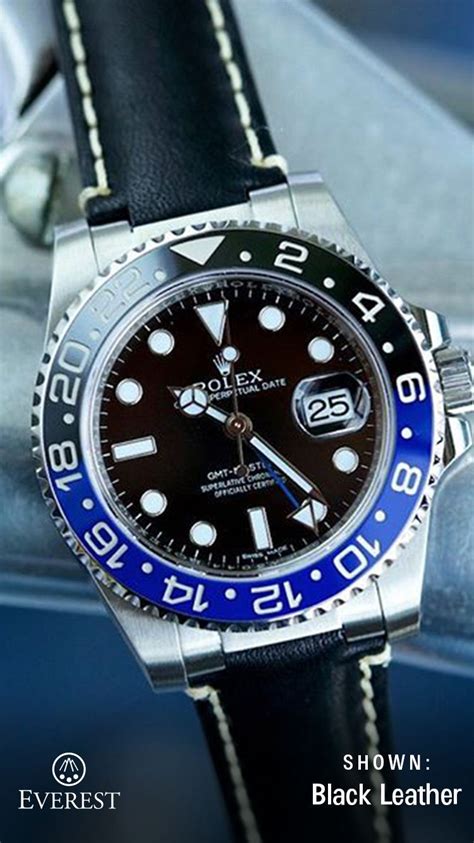 Beauty of a combo - customize your Rolex at www.everestbands.com Leather Watch Strap, Leather ...