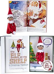 The Elf on the Shelf Libro y elfo Niño Oscuro en Inglés Amazon