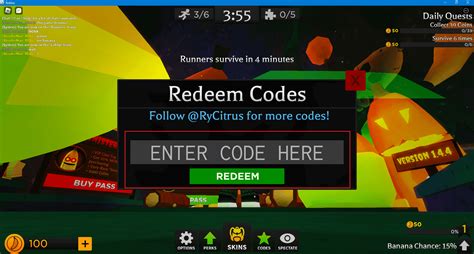 Roblox Banana Eats Codes Redeem Now Techcult