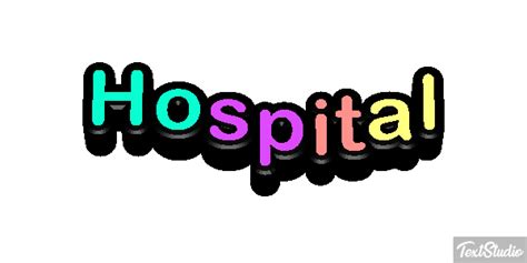 Hospital Word Animated GIF Logo Designs