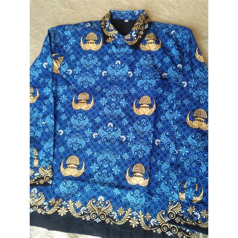 Jual Baju Batik Korpri Terbaru Full Furing Pria Wanita Batik