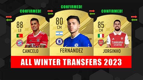 ALL CONFIRMED TRANSFERS WINTER 2023 YouTube