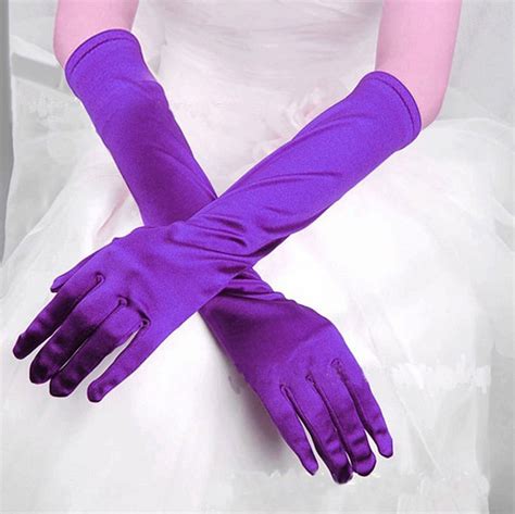 Levmjia Clearance Gloves Womens Satin Long Gloves Opera Wedding Bridal Evening Party Prom Gloves