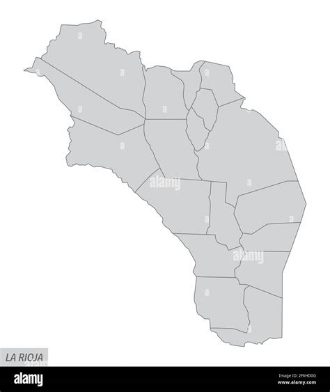 Mapa la rioja con sus departamentos fotografías e imágenes de alta
