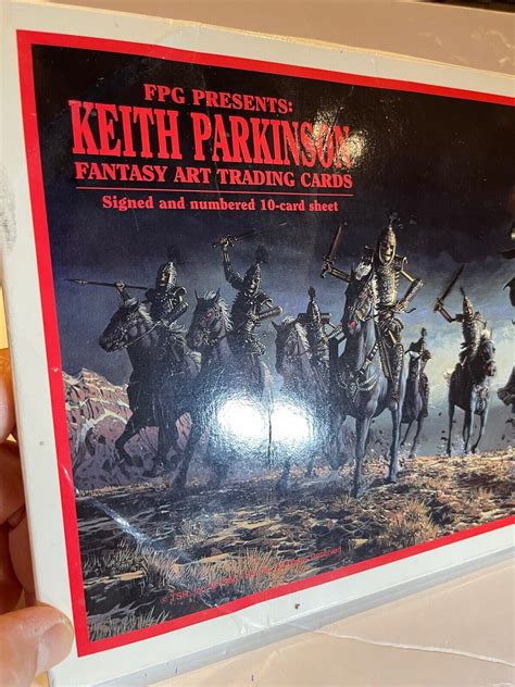 Keith Parkinson Fantasy Art FPG 1994 Signed Numbered 10 Card Uncut