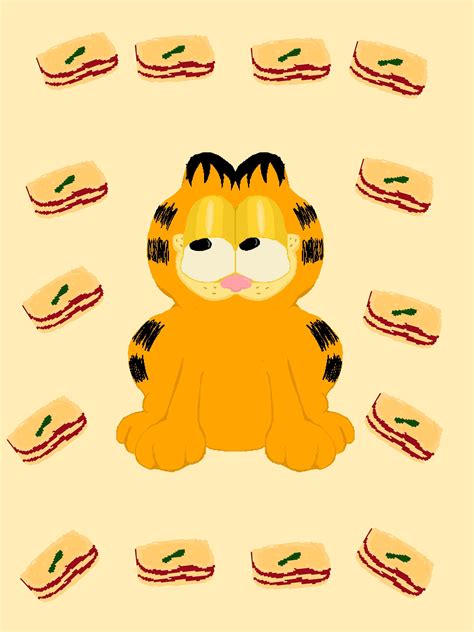 Pixel Garfield fan art +sketch : r/garfield