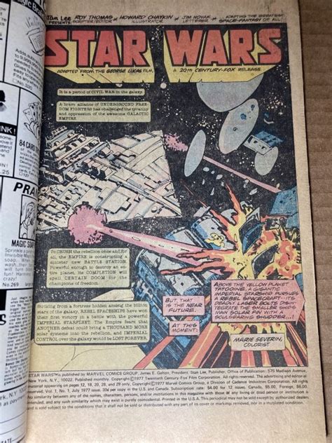 Star Wars Marvel Gd Vg St Debut Issue Many St Appearances