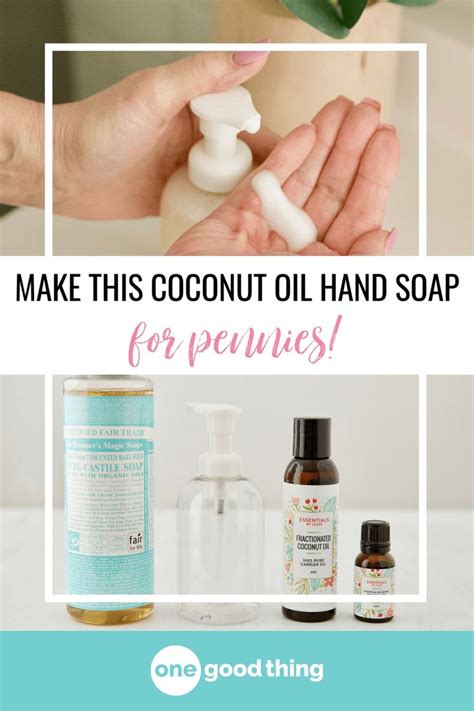 How To Make Foaming Hand Soap W Castile Soap Hand Soap Recipe