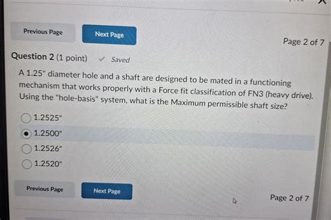 Solved A Diameter Hole And A Shaft Are Designed To Be Chegg