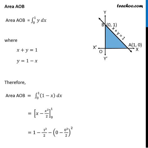 Question 8 Using Integration Find Area Bounded By X Y 1