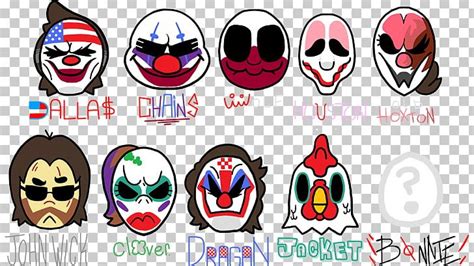 Payday 2 Jacket Video Games Mask Png Clipart Dunno Emoticon Game