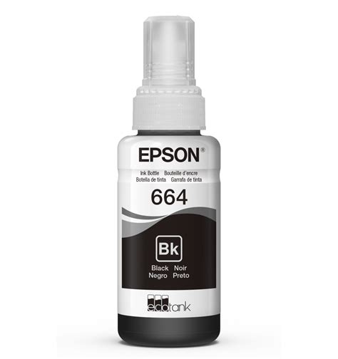 EPSON BOTELLA DE TINTA NEGRA 70ML REFILL T664120