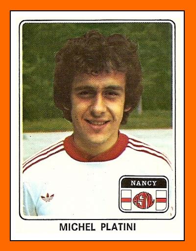 Old School Panini Michel Platini Avec Le Maillot De Linter En 1978