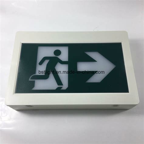 UL CSA Listed Rechargeable Running Man Exit Sign LED Emergency Fixture