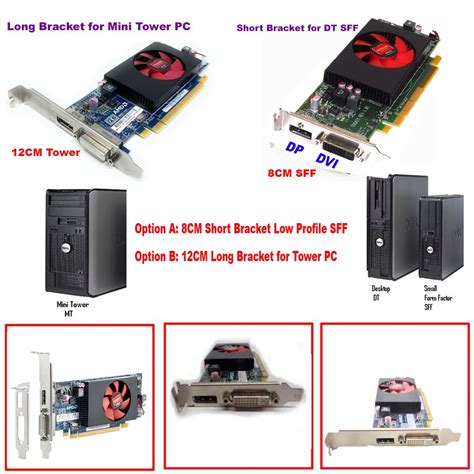 Dell Amd Radeon R5 240 1gb Ddr3 64bit Dvi Displayport Dp Video Graphics Card 0w42m3 Amd Graphic