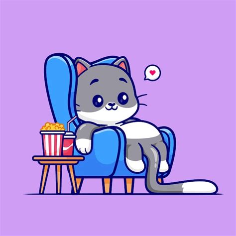 Cat Sitting Cartoon Images - Free Download on Freepik