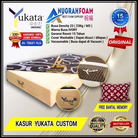 Jual Kasur Busa Inoac Yukata Custom Original Tebal 5cm 10cm Garansi