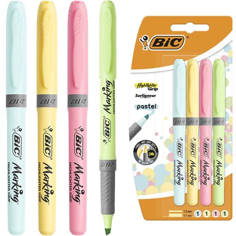 BIC zakreślacze pastelowe 4 sztuki sklep jask pl