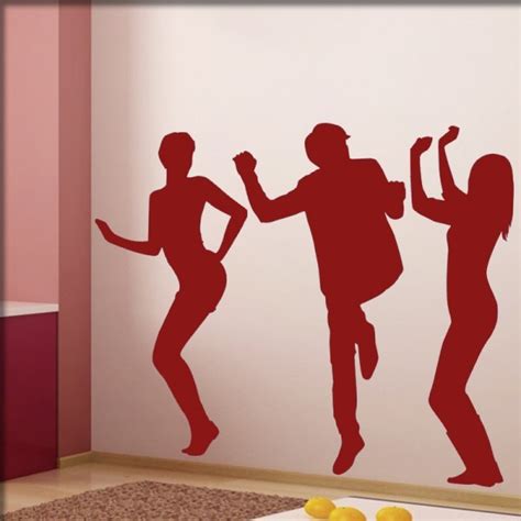 Tanzen Und Party Wandtattoo Dekosticker Tanzfreunde Freunde Dance