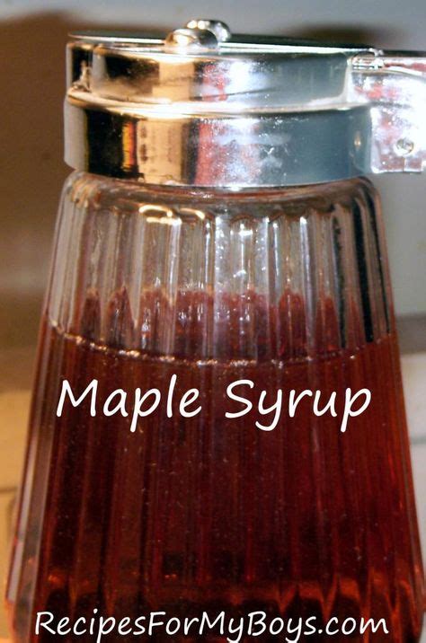 Diy Homemade Maple Syrup 12 Cup Boiling Water 1 Cup Sugar 14 Tsp Maple Extract Or Imitation