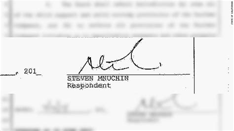 Steven Mnuchins Signature Is It Fit For Print