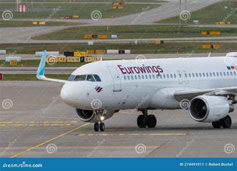 Eurowings Airbus A320 214 Jet In Zurich In Switzerland Editorial Photo