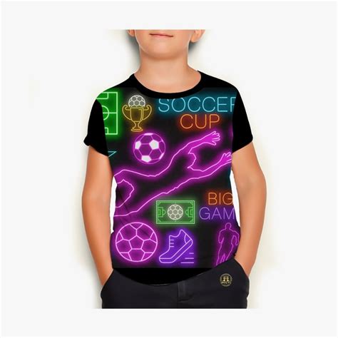 Camiseta Neon Brilha No Escuro - Camisa Infantil Neon Brilha no Escuro Camiseta Unissex | Shopee Brasil