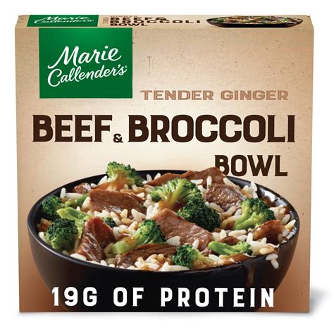 Marie Callenders Tender Ginger Beef And Broccoli Bowl Frozen Meal 118 Oz Frozen