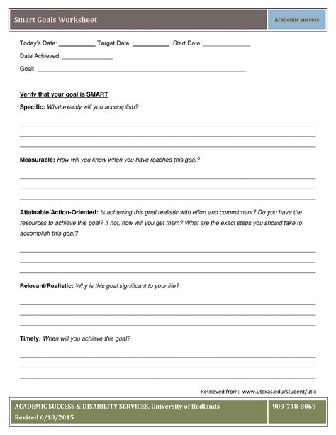 Smart Goals Templates Examples Worksheets Template Lab 96876 Hot Sex Picture