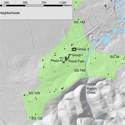 Map Of The Floral Park Neighborhood With Excavated Settlement Groups