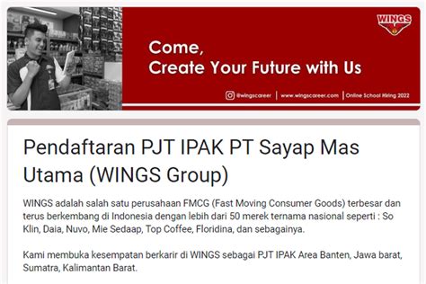 Foto Lowongan Kerja Wings Group Terbuka Bagi Fresh Graduate