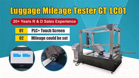 Luggage Mileage Tester GT LC01 Luggage And Suitcase Testing Equipment