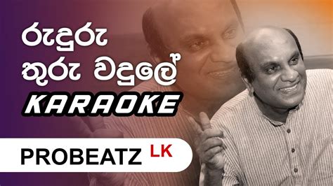 Ruduru Thuru Wadule PROBEATZ LK Karaoke Without Voice FLASHING