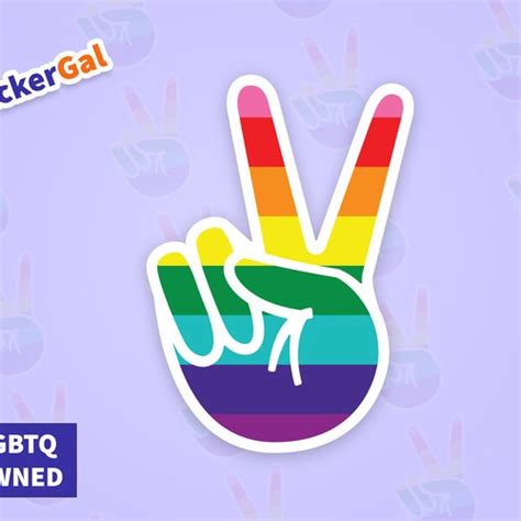 Subtle Pride Sticker Lgbtq Queer Owned Shop Progress Etsy