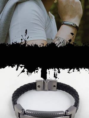 Pulseira Masculina Couro Trancado Preto Bridao Em Aco Compre Produtos